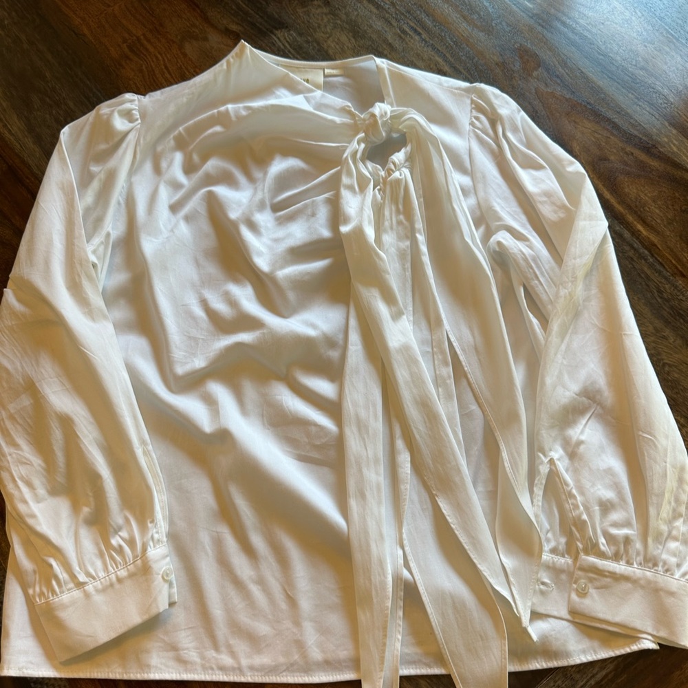 Maeve by Anthropologie white blouse sz small